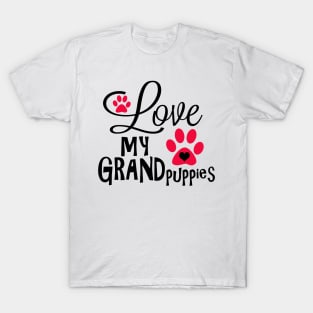 Great Dog Gifts and Ideas - Love my Grandpuppies T-Shirt